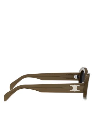 Triomphe Oval Sunglasses, 52mm