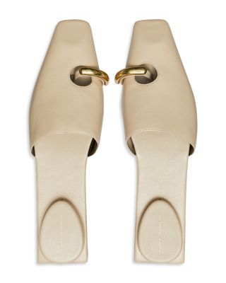 Women's Pierced Leather Mules