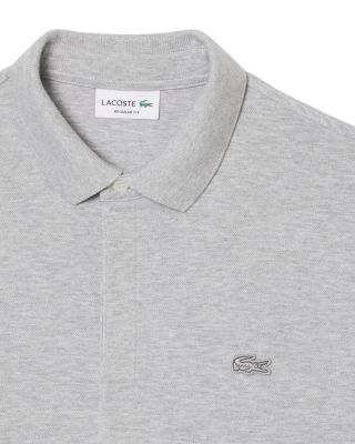 Long Sleeve Ribbed Collar Polo Shirt