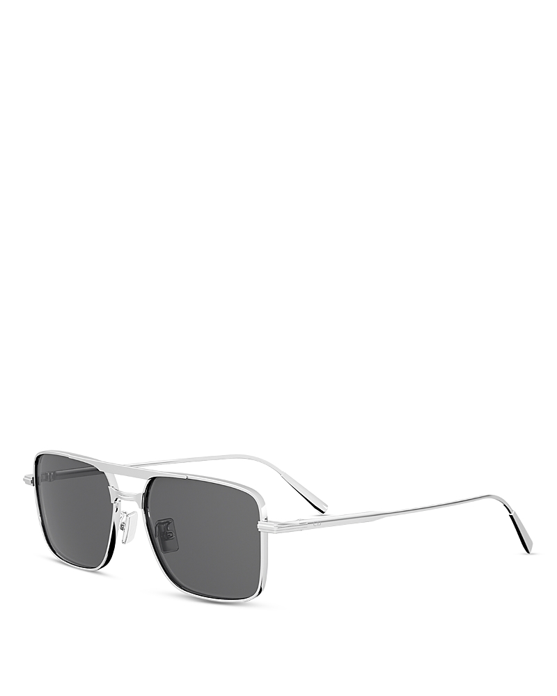 Dior Blacksuit Rectangle Sunglasses, 54mm In Metallic