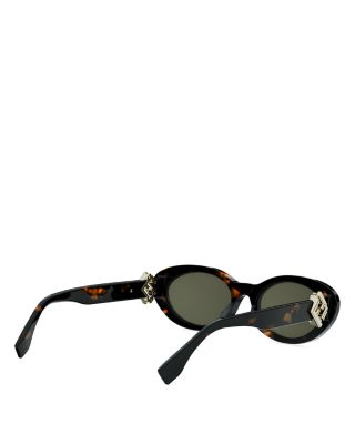 FF Diamonds Oval Sunglasses, 53mm