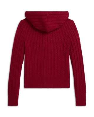 Girls' Polo Bear Cotton Full Zip Sweater - Big Kid  