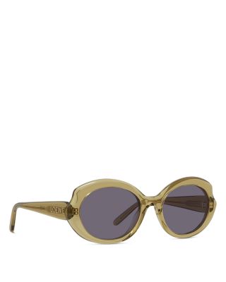 Slim Geometric Sunglasses, 54mm