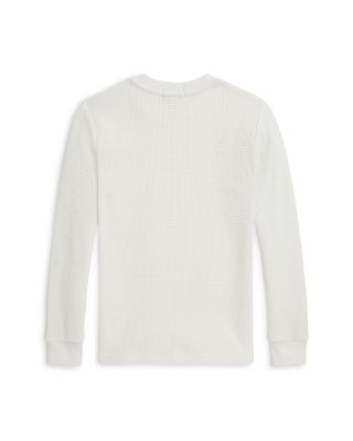 Boys' Waffle Knit Cotton Long Sleeve Tee - Little Kid