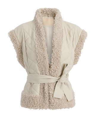 Beatrice Fleece Trim Vest