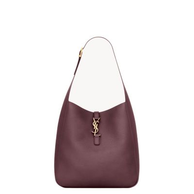Le 5 A 7 Supple Large Shoulder Hobo Bag In Grained Leather