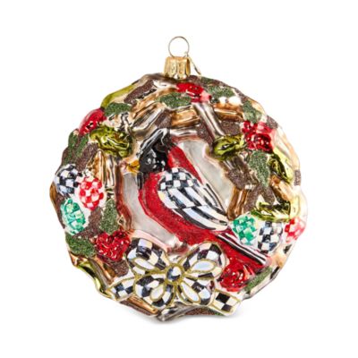 Wreath Glass Ornament