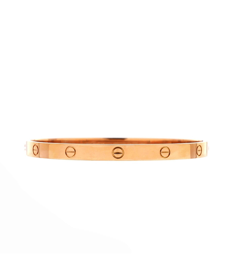 Pre-owned Pre-owned Cartier Cartier Love Bracelet 18k Rose Gold In Pink