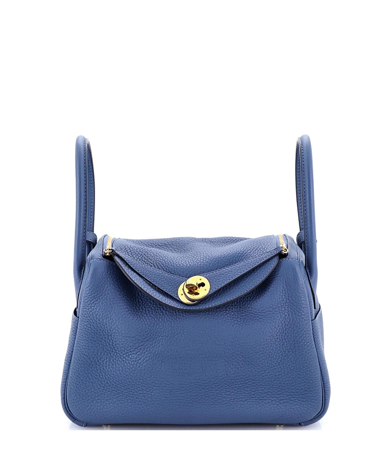Pre-owned Pre-owned Hermes Hermes 26 Lindy Bag Clemence In Blue