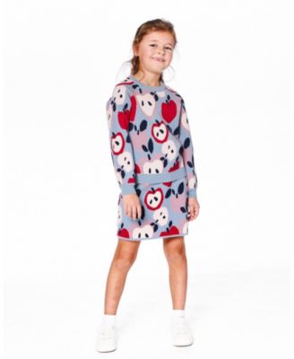 Girls' Knit Skirt with Apple Heart Jacquard - Big Kid