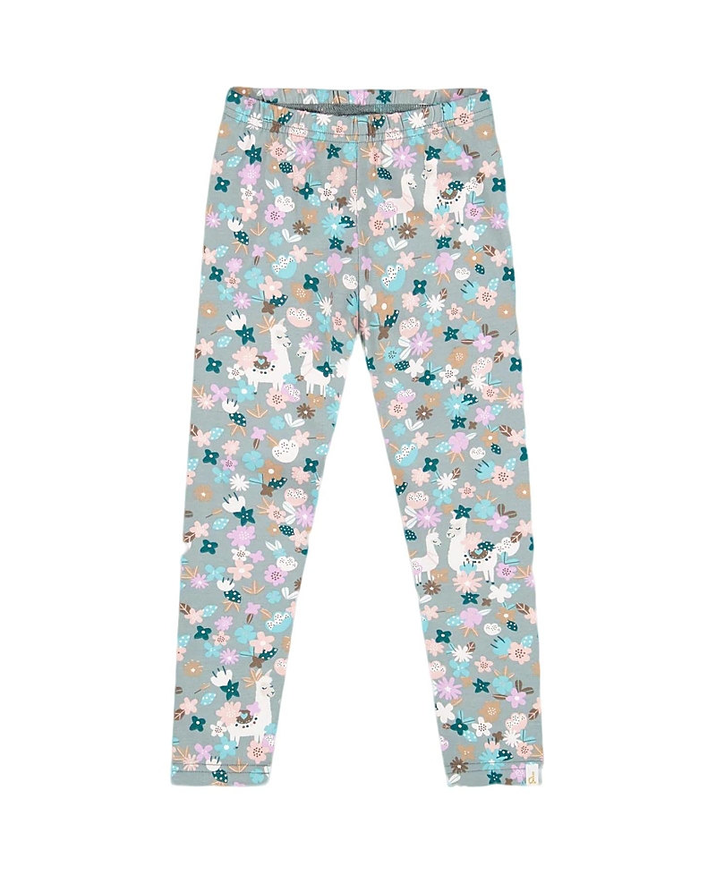 Deux Par Deux Organic Cotton Leggings Llama In Multi