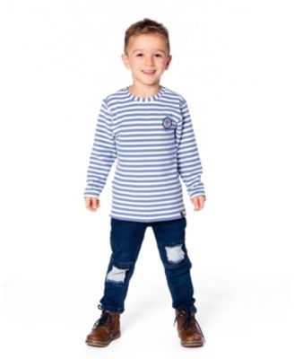 Boys' Super Soft Long Sleeve Striped Jersey T-Shirt - Baby