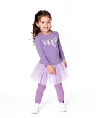 Girls' Leggings with Tulle Skirt - Big Kid