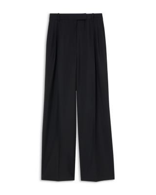 Mid Rise Pleated Front Pants