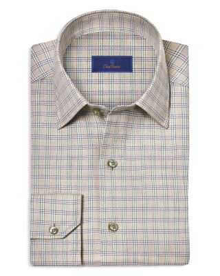 Cotton Cashmere Check Sport Shirt