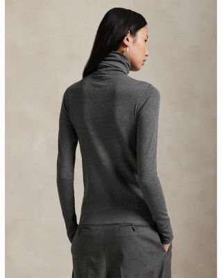 Stretch Blend Turtleneck Sweater