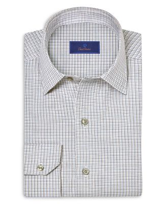Cotton Cashmere Micro Check Sport Shirt