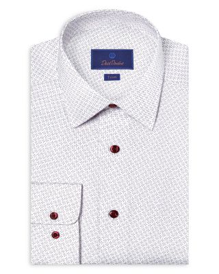 Trim Fit Printed Dress Shirt