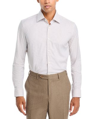 Performance Stretch Check Slim Fit Dress Shirt