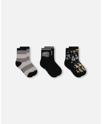 Boys' 3-Pack Knit Socks - Little Kid, Big Kid