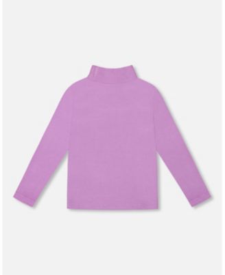  Girls' Super Soft Ribbed Mock Neck Top - Little Kid