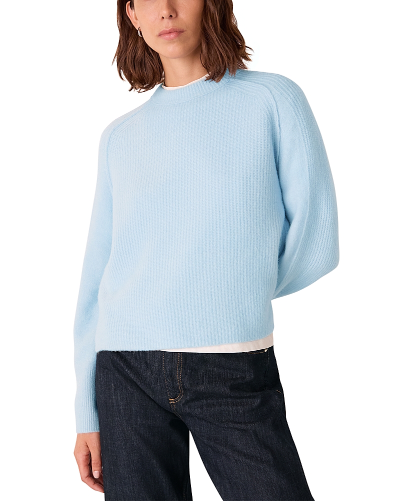 Whistles Aria Mix Crewneck Knit Sweater