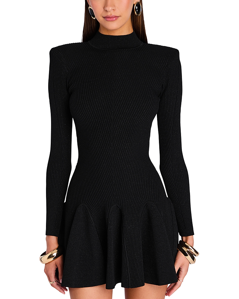 Retroféte Sydonie Knit Mini Dress In Black