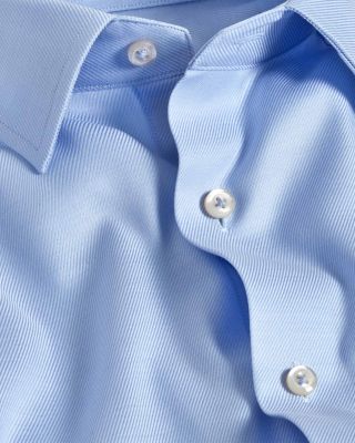 Slim Fit Solid Stretch Twill Dress Shirt