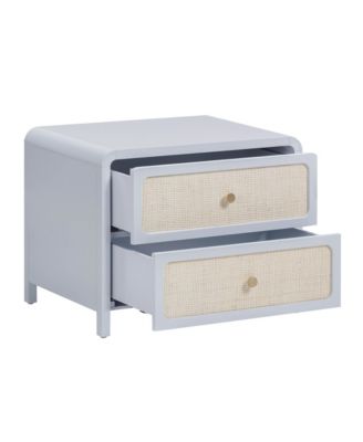 Patty Rattan 2 Drawer Nightstand