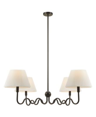 Wave Squiggle 4-Arm Pendant Light