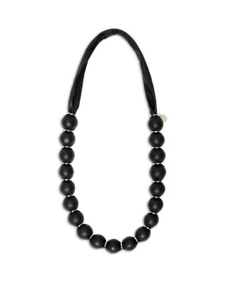 Fachiro Leather Maxi Ball Necklace