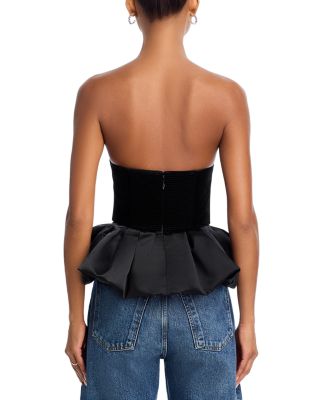 Strapless Velvet Top - Exclusive