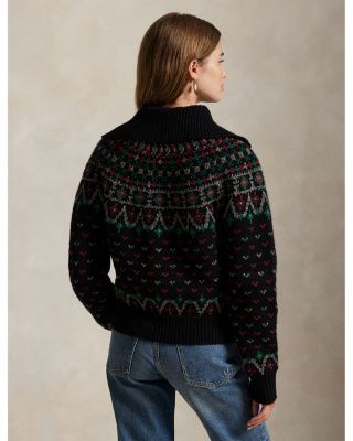 Fair Isle Wool Blend Cardigan