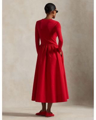 Cotton Long Sleeve Dress