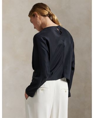 Silk Dolman Sleeve Top