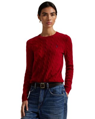 Cable Wool Cashmere Crewneck Sweater