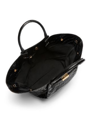 The Mini New York Embossed Leather Tote