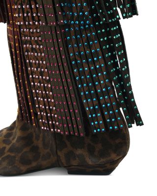 Women's Western Fringe Pull On Boots