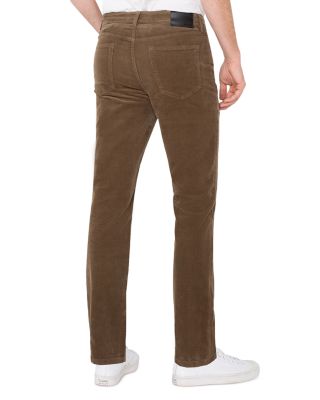 Kingston Modern Slim Straight Corduroy Jeans in Oat