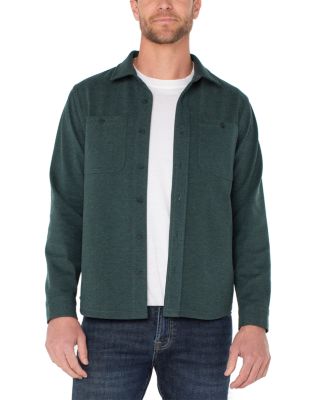 Long Sleeve Button Front Knit Shirt