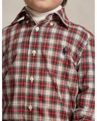 Boys' Plaid Cotton Poplin Shirt - Little Kid