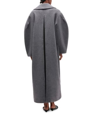 Button Front Oversized Peacoat