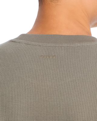 Cotton Waffle Textured Long Sleeve Tee