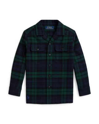 Boys' Plaid Cotton Flannel Camp Shirt - Big Kid