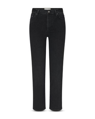 Pixie Le Sleek High Rise Straight Leg Jeans in Meteor