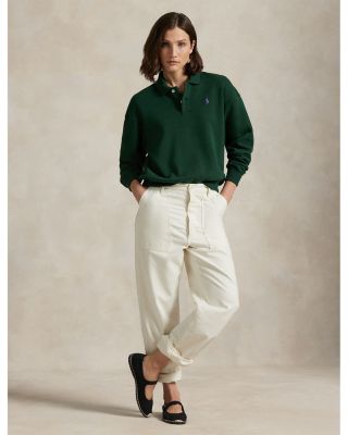 Polo Collar Fleece Pullover