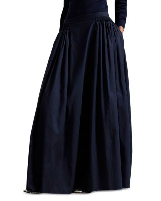 Cotton Silk Faille Maxiskirt