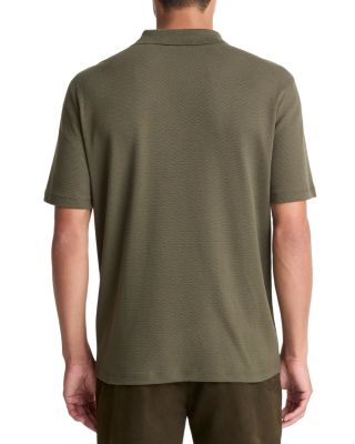 Mesh Knit Johnny Collar Polo Shirt