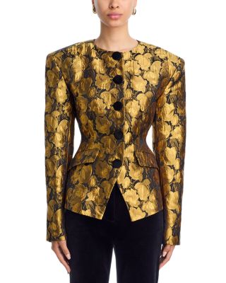 Wanda Metallic Jacquard Blazer