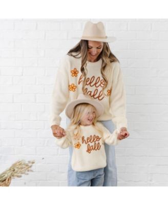 Girls' Hello Fall Knit Sweater - Baby, Little Kid, Big Kid